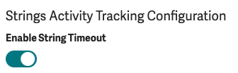 String activity tracking enable toggle